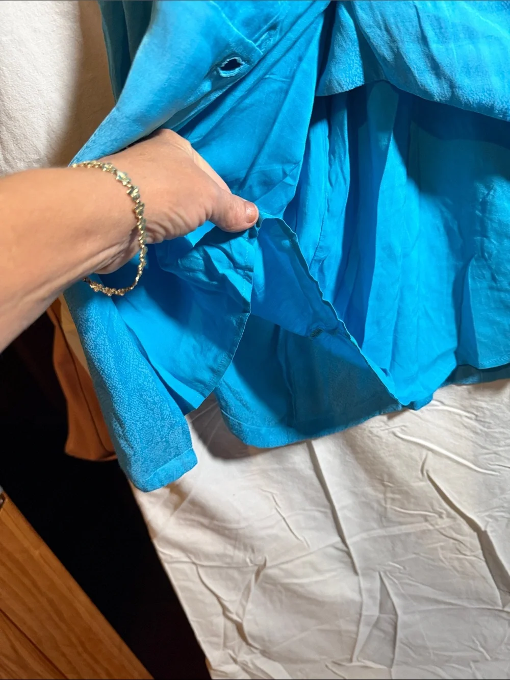 Free People Turquoise Draped Blazer Jacket